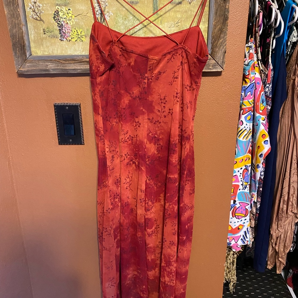 Y2K vintage City Triangles dress 🧡❤️